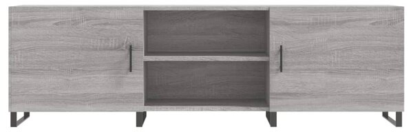 Szürke sonoma színű szerelt fa TV-szekrény 150x30x50 cm