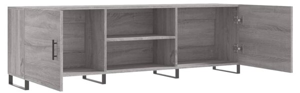 Szürke sonoma színű szerelt fa TV-szekrény 150x30x50 cm