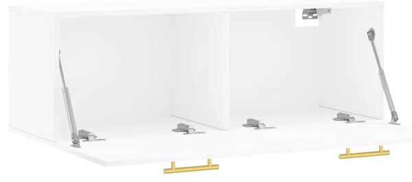 Fehér szerelt fa faliszekrény 100 x 36,5 x 35 cm