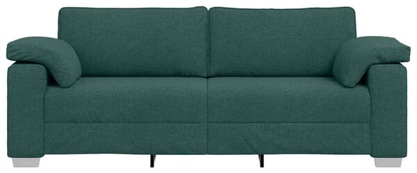 3-Fős kanapé Sötétzöld 220 cm szövet