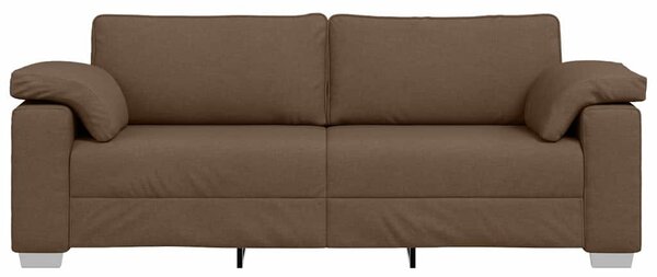 3-Fős kanapé Barna 220 cm szövet