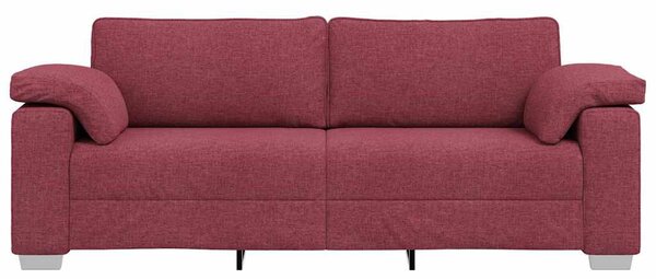 3-Fős kanapé Bordó 220 cm szövet