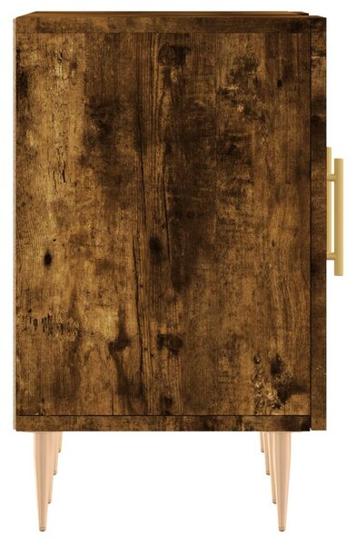 Füstös tölgy színű szerelt fa TV-szekrény 150 x 30 x 44,5 cm