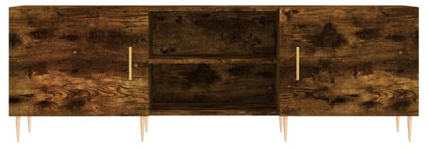 Füstös tölgy színű szerelt fa TV-szekrény 150 x 30 x 44,5 cm