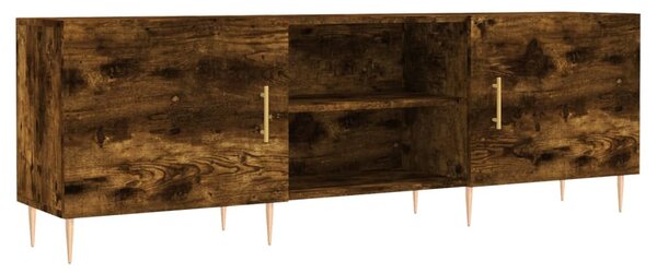Füstös tölgy színű szerelt fa TV-szekrény 150 x 30 x 44,5 cm