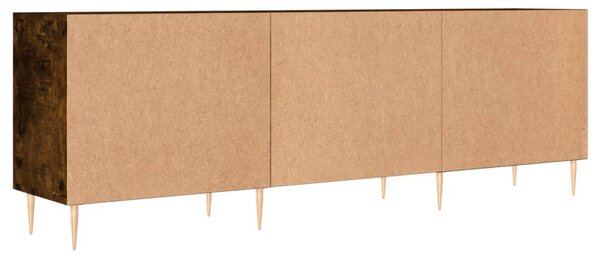 Füstös tölgy színű szerelt fa TV-szekrény 150 x 30 x 44,5 cm
