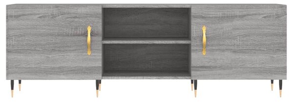 Szürke sonoma színű szerelt fa TV-szekrény 150x30x50 cm