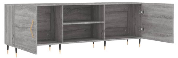 Szürke sonoma színű szerelt fa TV-szekrény 150x30x50 cm