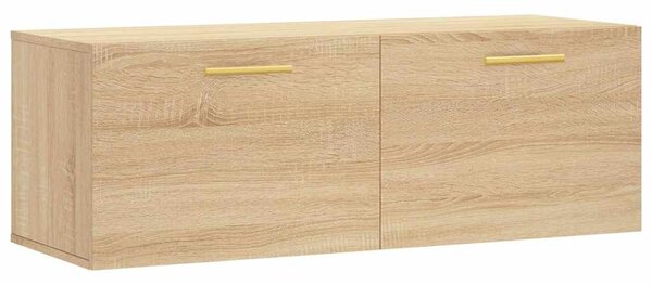 Sonoma tölgy színű szerelt fa faliszekrény 100 x 36,5 x 35 cm