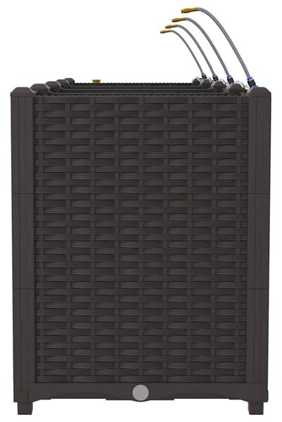 VidaXL Kerti cserép 4 pcs Barna 160 x 40 x 52 cm Műanyag
