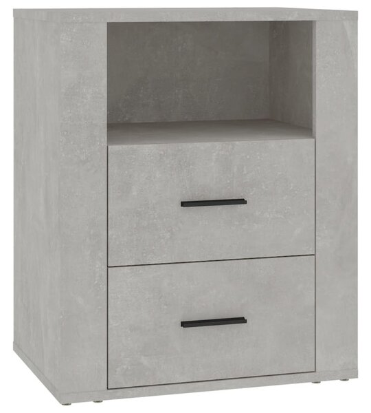 Betonszürke szerelt fa éjjeliszekrény 50 x 36 x 60 cm