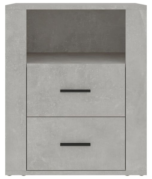 Betonszürke szerelt fa éjjeliszekrény 50 x 36 x 60 cm