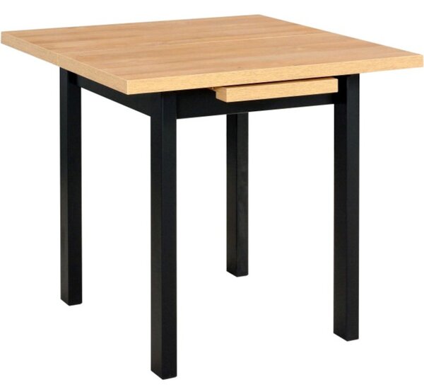 BUTORLINE Asztal MAX 7 80x80/110 grandson laminált / fekete