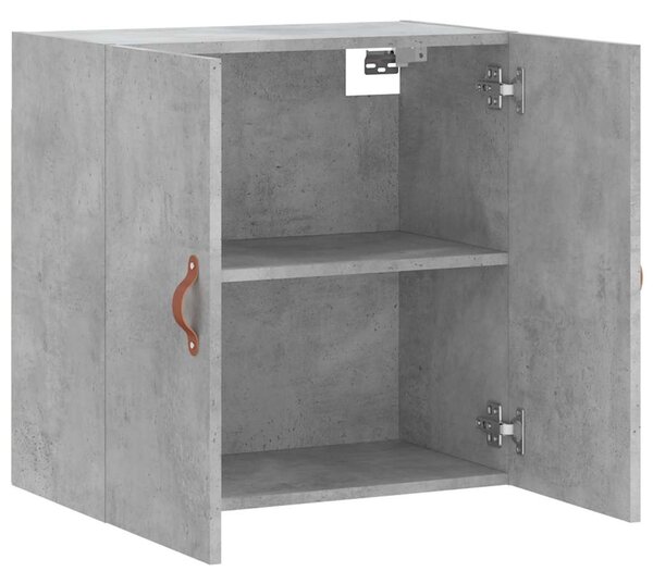 Betonszürke szerelt fa faliszekrény 60 x 31 x 60 cm