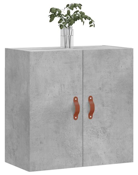 Betonszürke szerelt fa faliszekrény 60 x 31 x 60 cm