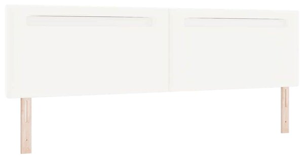 Fejtámla LED -es lámpákkal Falra szerelhető Fehér 200 cm PVC
