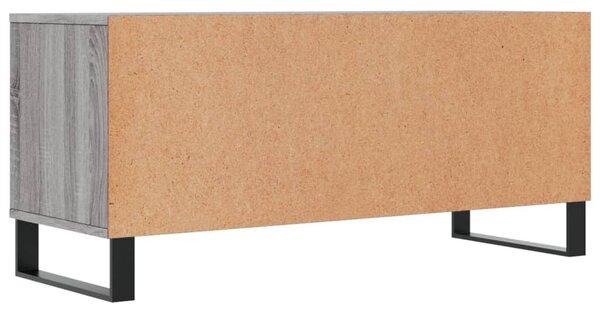 Szürke sonoma színű szerelt fa TV-szekrény 100x34,5x44,5 cm