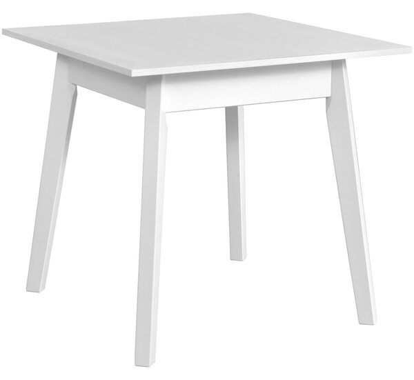BUTORLINE Asztal OSLO 1 80x80 fehér laminált