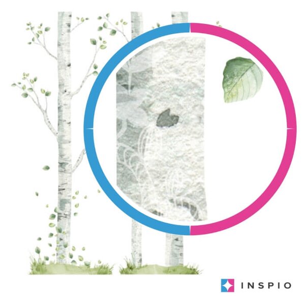 INSPIO - átragasztható textil matrica - Falmatrica gyerekszobába - Játékos őzikék