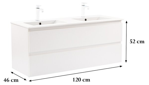 Vario Forte 120 alsó szekrény mosdóval