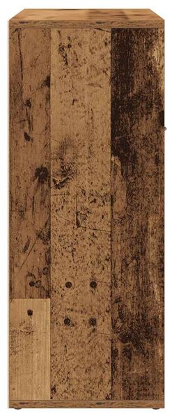 Antik fa színű szerelt fa tálalószekrény 60x30x75 cm