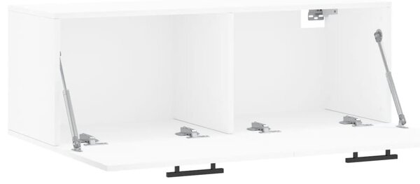Fehér szerelt fa faliszekrény 100 x 36,5 x 35 cm
