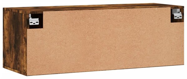 Füstös tölgy színű szerelt fa faliszekrény 100 x 36,5 x 35 cm