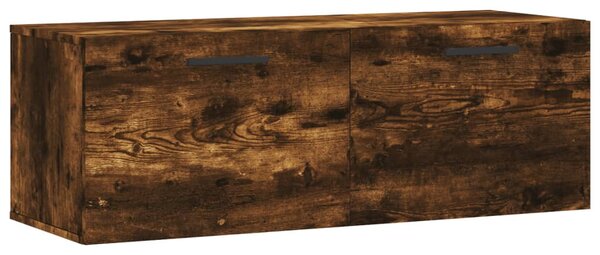 Füstös tölgy színű szerelt fa faliszekrény 100 x 36,5 x 35 cm