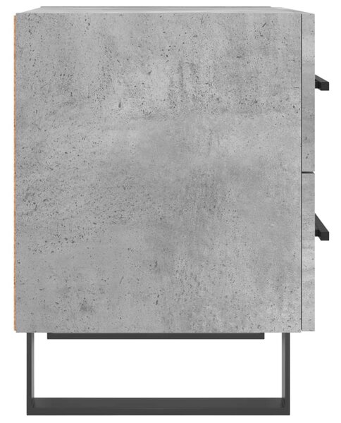 Betonszürke szerelt fa éjjeliszekrény 40 x 35 x 47,5 cm