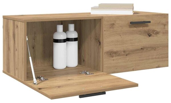 Fali Szekrény 100 x 36.5 x 35 cm Szerelt Fa kézműves tölgy