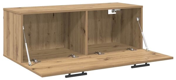 Fali Szekrény 100 x 36.5 x 35 cm Szerelt Fa kézműves tölgy