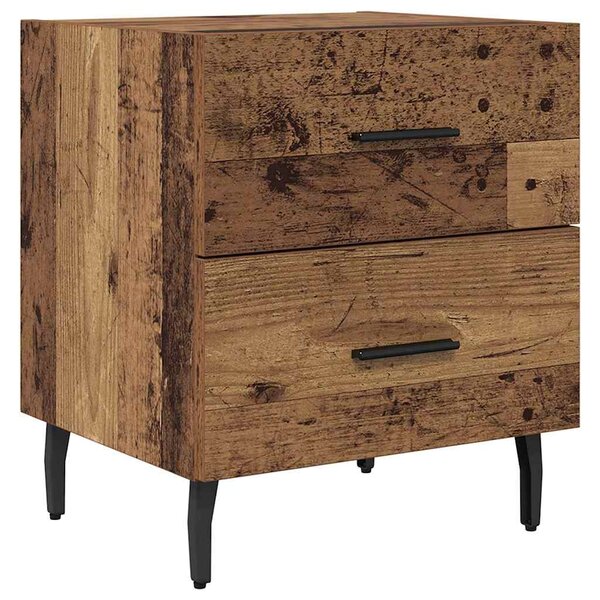 Éjjeliszekrény fiókkal 2 pcs Öreg fa 40 x 35 x 47,5 cm Faanyag