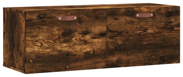 Füstös tölgy színű szerelt fa faliszekrény 100 x 36,5 x 35 cm