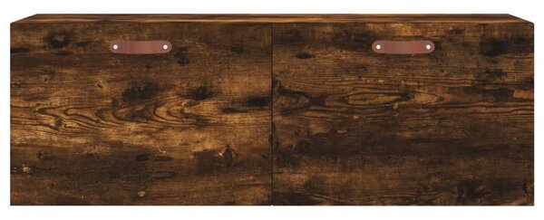 Füstös tölgy színű szerelt fa faliszekrény 100 x 36,5 x 35 cm