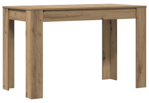 Étkezőasztal kézműves tölgy 120x60x76 cm műszaki fa