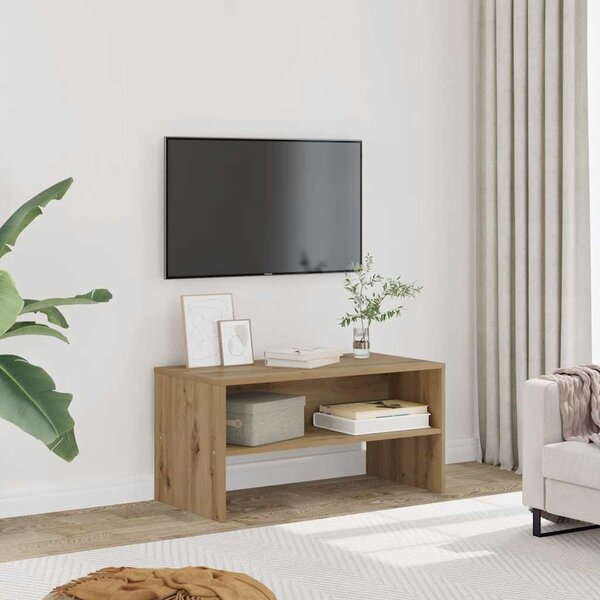 TV szekrény kézműves tölgy 80x40x40 cm műszaki fa