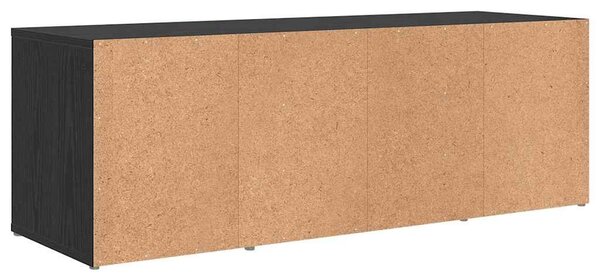 TV szekrény garnitúra Fekete 72 x 35 x 37 cm Faanyag