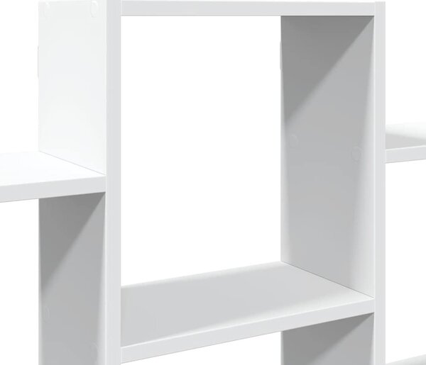 Fehér szerelt fa fali polc 159 x 18 x 66 cm