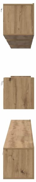 TV szekrény garnitúra 8 pcs Artisan tölgy Faanyag