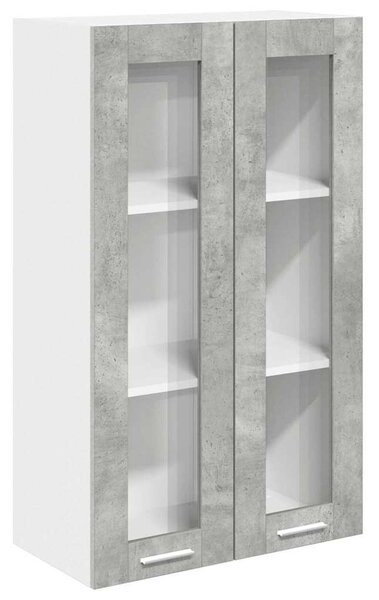 Függő szekrény tárolóval Beton Szürke 60 x 31 x 100 cm Faanyag