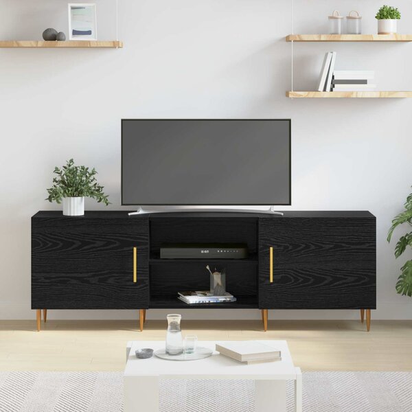 TV szekrény 150 x 30 x 50 cm Musta tammi Szerelt fa