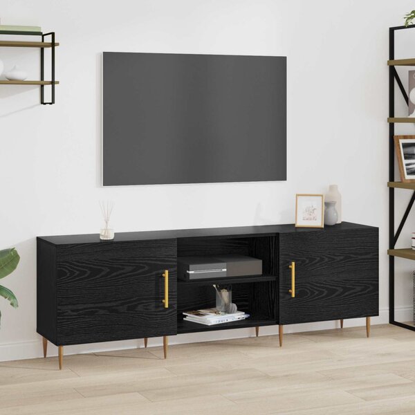 TV szekrény 150 x 30 x 50 cm Musta tammi Szerelt fa