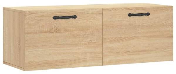 Sonoma tölgy színű szerelt fa faliszekrény 100 x 36,5 x 35 cm