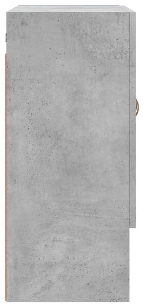 Betonszürke szerelt fa faliszekrény 60 x 31 x 70 cm