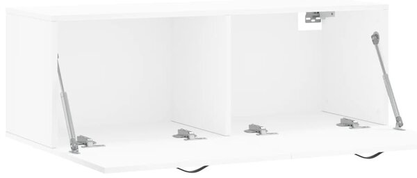 Fehér szerelt fa faliszekrény 100 x 36,5 x 35 cm