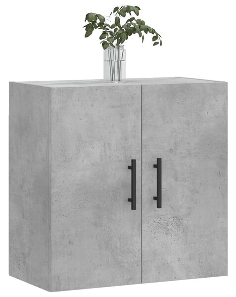 Betonszürke szerelt fa faliszekrény 60 x 31 x 60 cm