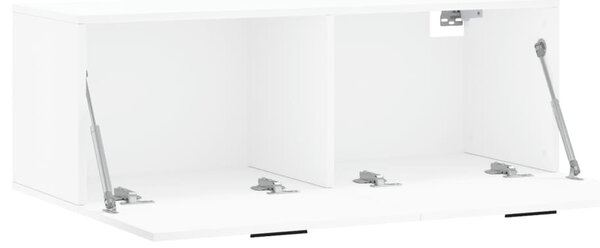 Fehér szerelt fa faliszekrény 100 x 36,5 x 35 cm