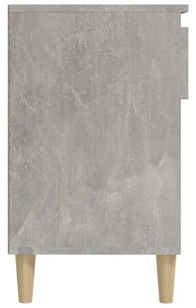 Betonszürke szerelt fa cipőszekrény 102x36x60 cm
