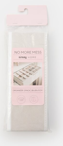 Sinsay - Szett rendezőkkel és rekeszekkel 2 pack - fehér