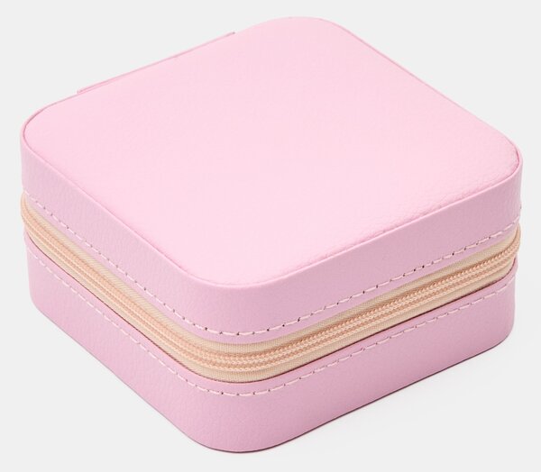 Sinsay - Műbőr ékszerdoboz rekeszekkel - pasztellpink